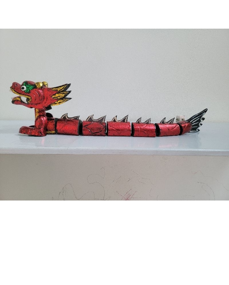 Traditional Water Puppetry, Vietnamese Handicraft Essence, Lacquered Wooden Dragon - Four Sacred Dragons of the Ly Dynasty, Dai Viet