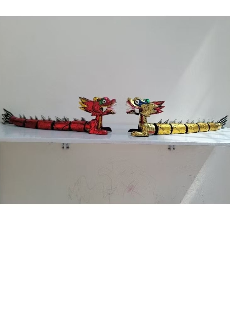 Traditional Water Puppetry, Vietnamese Handicraft Essence, Lacquered Wooden Dragon - Four Sacred Dragons of the Ly Dynasty, Dai Viet