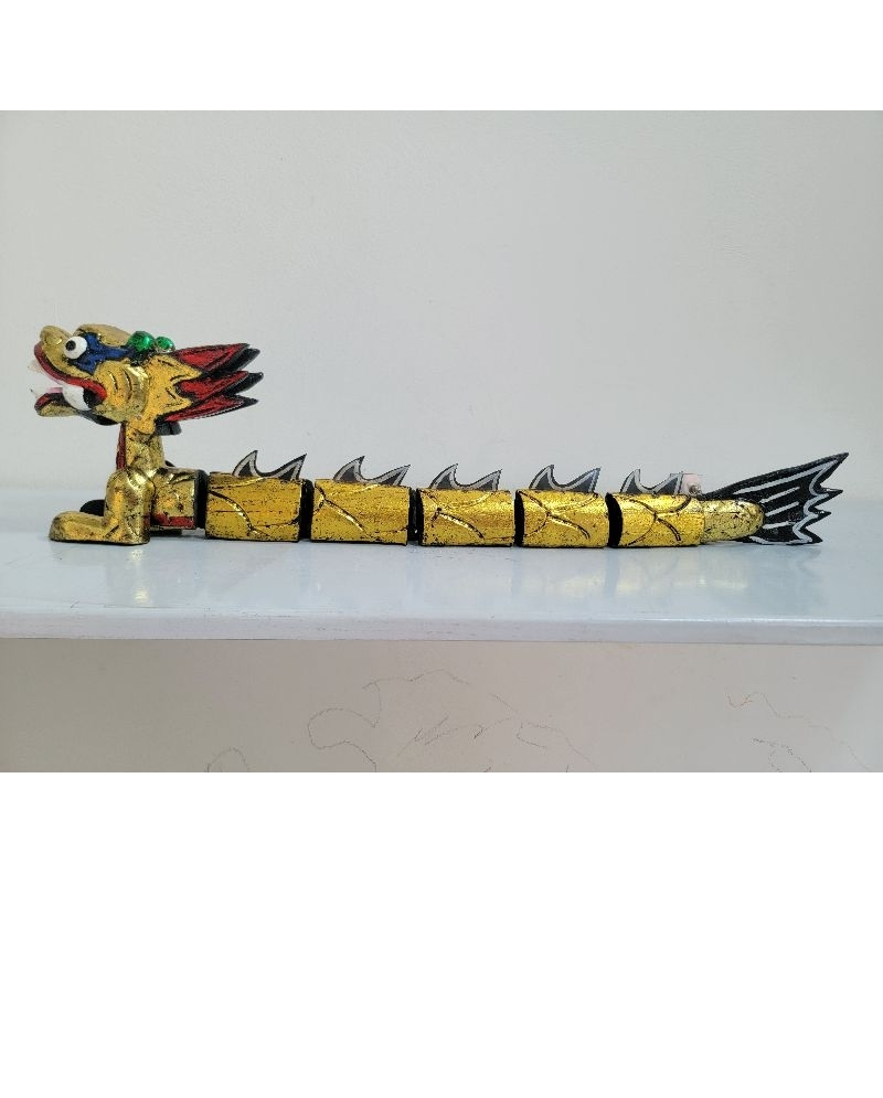 Traditional Water Puppetry, Vietnamese Handicraft Essence, Lacquered Wooden Dragon - Four Sacred Dragons of the Ly Dynasty, Dai Viet