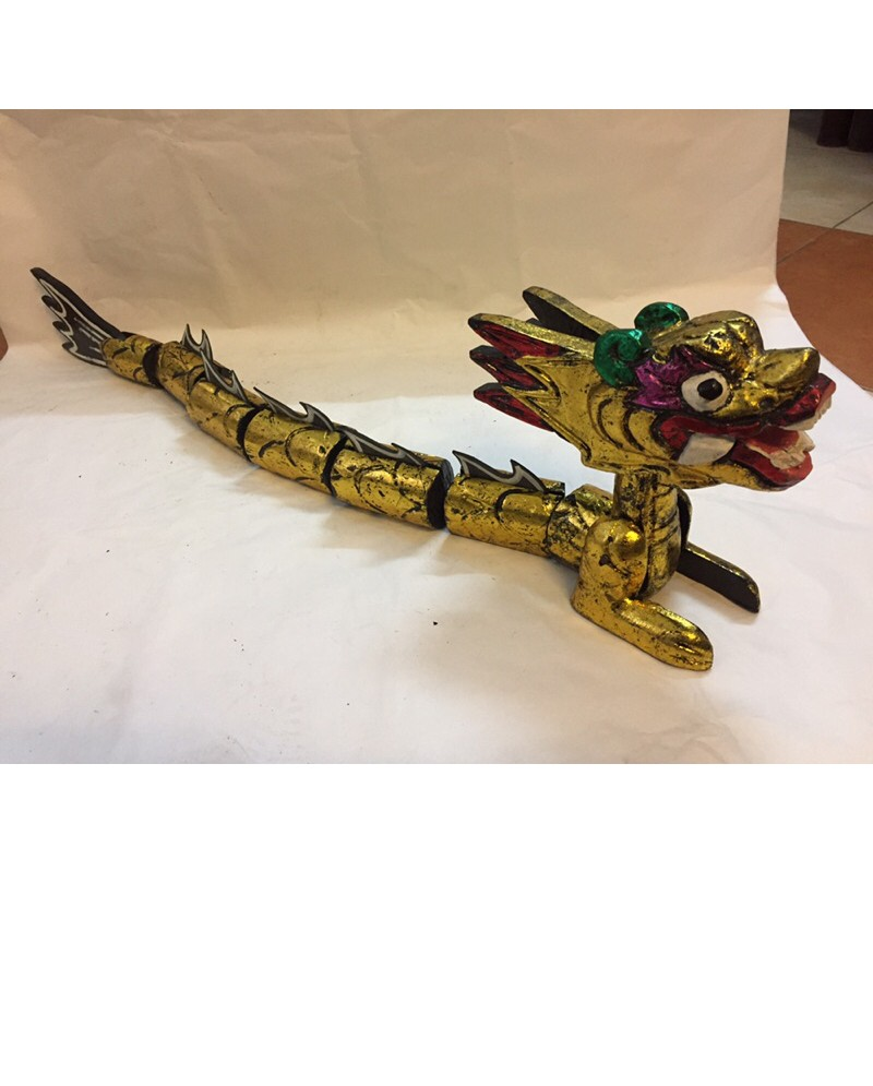 Traditional Water Puppetry, Vietnamese Handicraft Essence, Lacquered Wooden Dragon - Four Sacred Dragons of the Ly Dynasty, Dai Viet